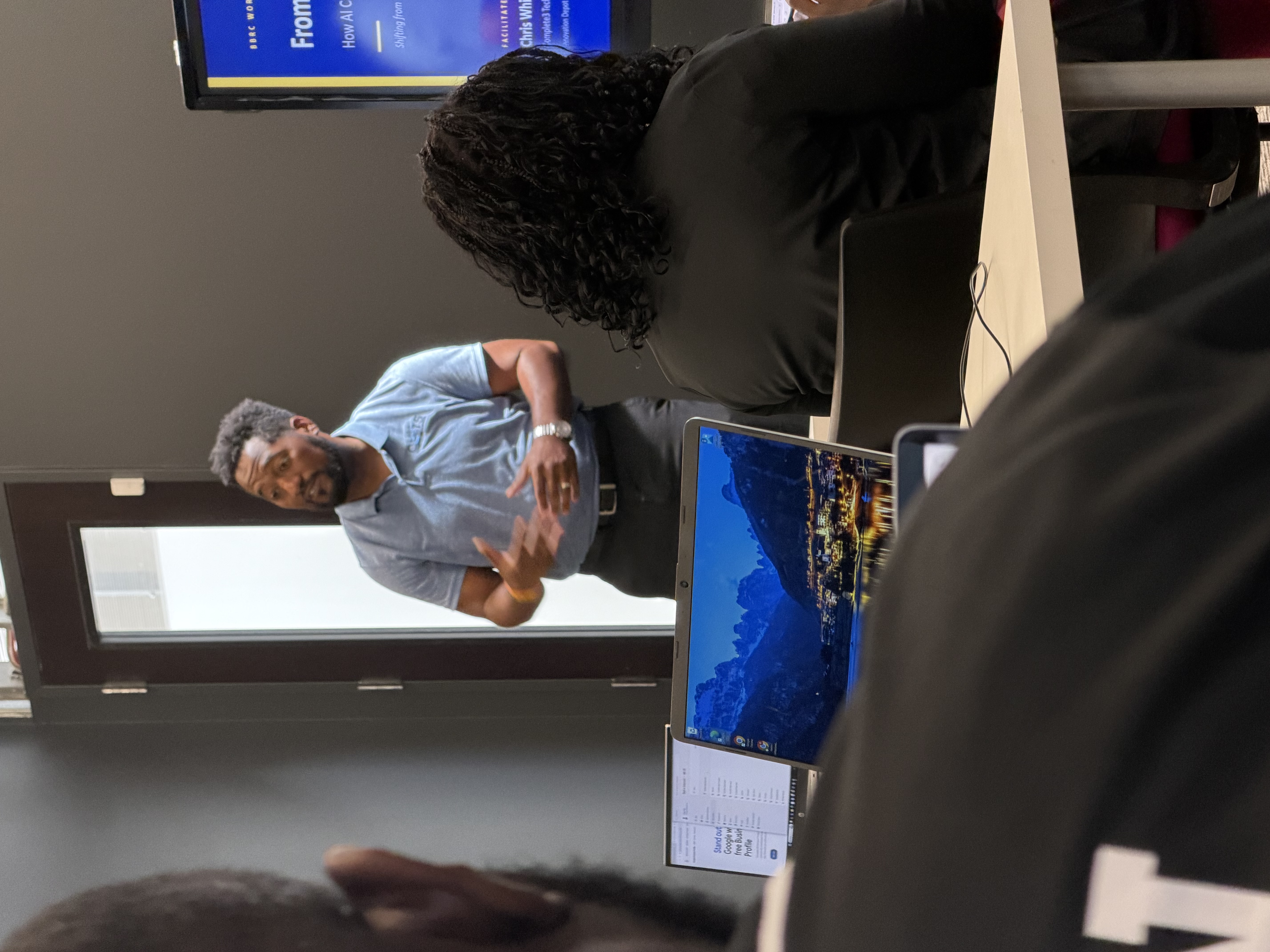 AI training workshop with live participants